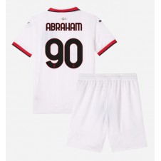 AC Milan Tammy Abraham #90 Bortaställ Barn 2024-25 Korta ärmar (+ Korta byxor)